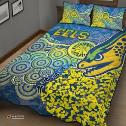 Eels Rugby Quilt Bed Set Custom Super Eels Quilt Bed Set