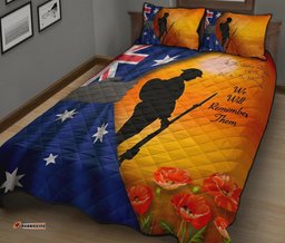 ANZAC Quilt Bed Set We Will Remember Them Ver02