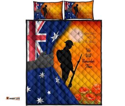 ANZAC Quilt Bed Set We Will Remember Them Ver02