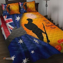 ANZAC Quilt Bed Set We Will Remember Them Ver02