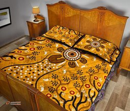 Quilt Bed Set Aboriginal Art In Spring Style
