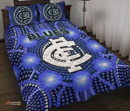 blues quilt bed set carlton bright indigenous