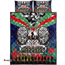 warrior rugby anzac aboriginal quilt bed set new zealand warriors anzac day with maori mask quilt bed set