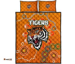 NAIDOC Wests Tigers Quilt Bed Set Aboriginal