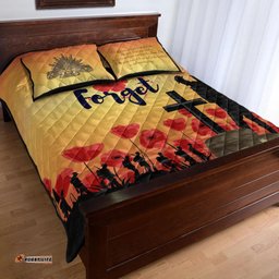 anzac day quilt bed set lest we forget