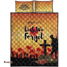 anzac day quilt bed set lest we forget