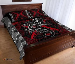 Custom Personalised Dragons Quilt Bed Set St. George Aboriginal