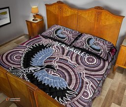 warringah quilt bed set sea eagles indigenous