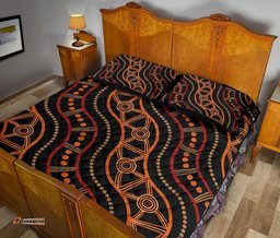 Aboriginal Quilt Bed Set, Indigenous Patterns Ver05