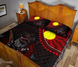 Aboriginal Quilt Bed Set Indigenous People And Sun