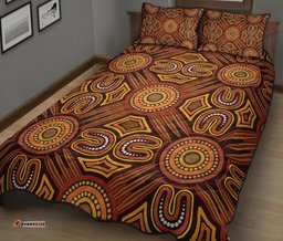 Aboriginal Quilt Bed Set, Indigenous Patterns Ver04