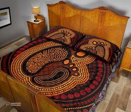 Aboriginal Quilt Bed Set Aboriginal FootPrint