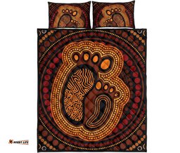 Aboriginal Quilt Bed Set Aboriginal FootPrint