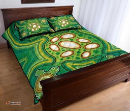 aboriginal quilt bed set indegenous dot painting art