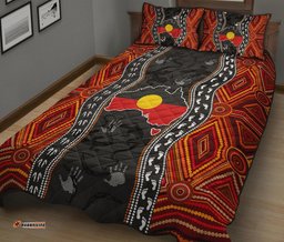 aboriginal quilt bed set australia indigenous map