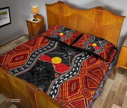 aboriginal quilt bed set australia indigenous map