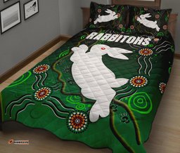 Rabbitohs Quilt Bed Set Simple Indigenous