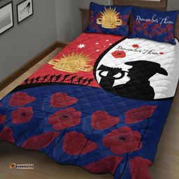 anzac day quilt bed set we will remember them 01