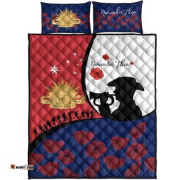 anzac day quilt bed set we will remember them 01