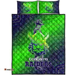 Raiders Rugby Quilt Bed Set ANZAC Raiders Rugby Gradient Style Quilt Bed Set