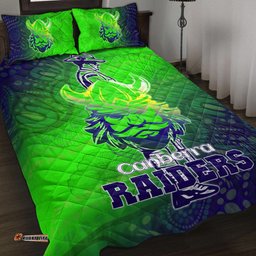 Raiders Rugby Quilt Bed Set ANZAC Raiders Rugby Gradient Style Quilt Bed Set