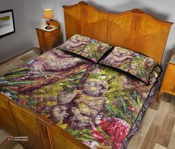 Koala Quilt Set Cover 3D Koala with Waratah Flower Quilt Bed Set
