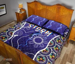 melbourne storm quilt bed set indigenous
