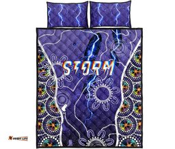melbourne storm quilt bed set indigenous