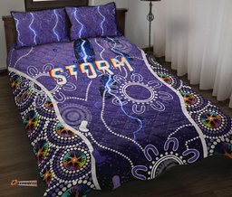 melbourne storm quilt bed set indigenous