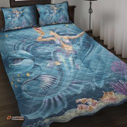 quilt bed set australia beautiful mermaid with dolphin