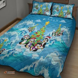 Its Penguin ing To Look A Lot Like Christmas Quilt Bed Set