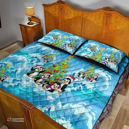 Its Penguin ing To Look A Lot Like Christmas Quilt Bed Set