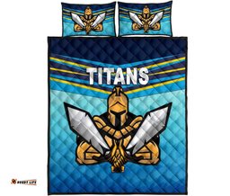 gold coast quilt bed set titans gladiator