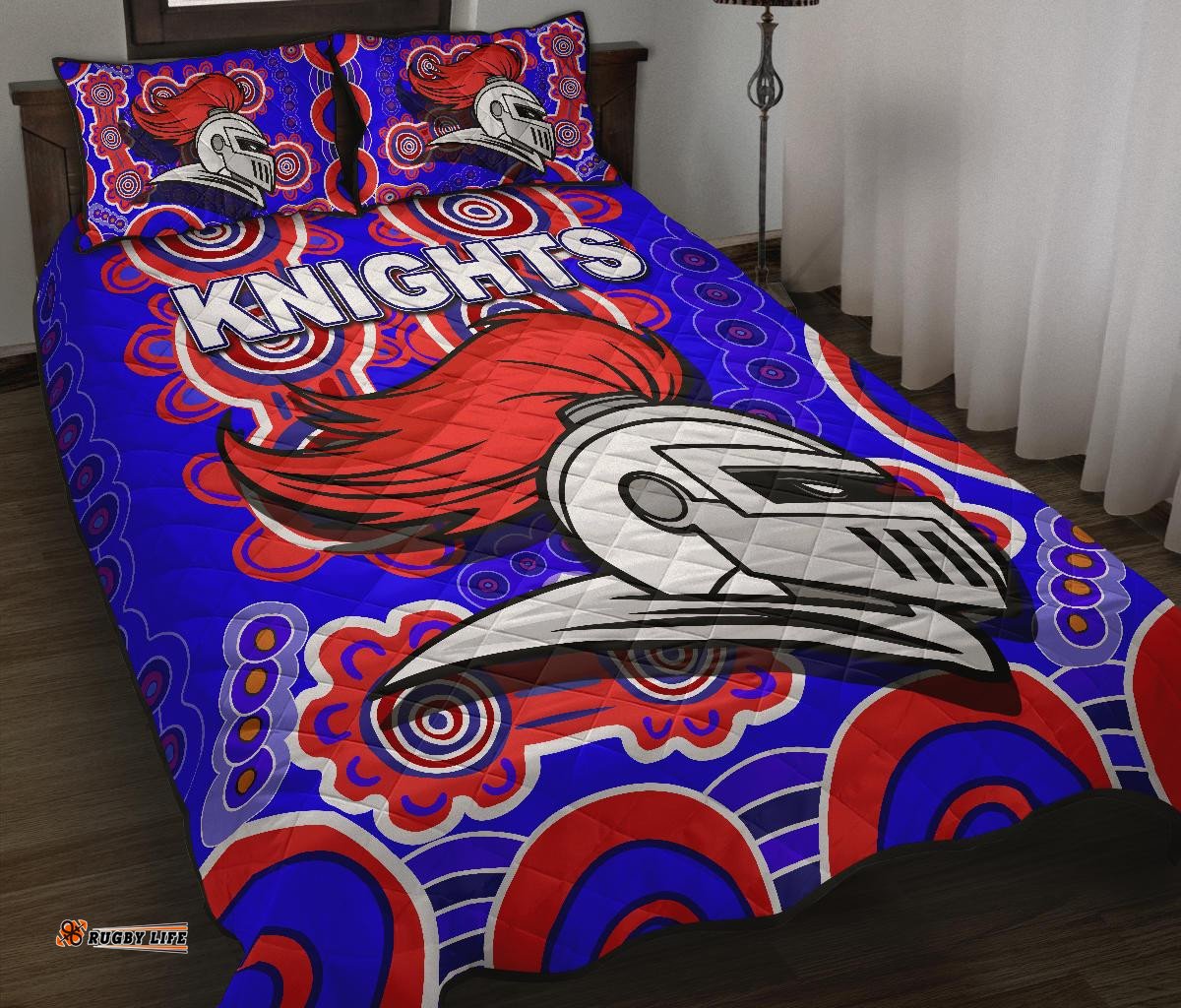 Newcastle Knights Quilt Bed Set Indigenous