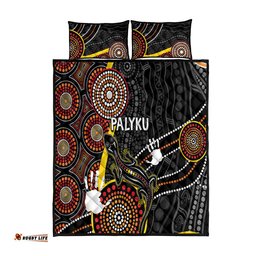 PALYKU Australia Lizard Aboriginal Art Quilt Bed Set
