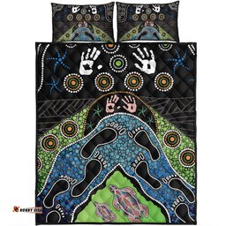 Amazing Aussie Australia Turtle���s Journey Through Dreamtime Quilt Bed Set