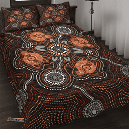 Amazing Aussie Australia Aboriginal Inspired Turtle Art Quilt Bed Set