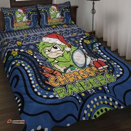 Amazing Aussie Canberra Raiders Christmas Custom Christmas Knit Patterns Vintage Jersey Ugly Quilt Bed Set