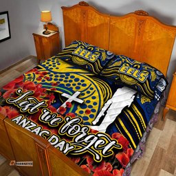 Eels Quilt Bed Set ANZAC Day Poppy Flowers With Aboriginal