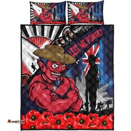 Amazing Aussie Melbourne Anzac Day Honor United In Spirit Quilt Bed Set