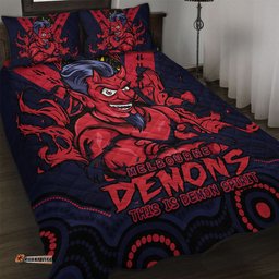 Amazing Aussie Melbourne Ripped Legacy Of The Game Quilt Bed Set