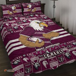 Amazing Aussie Manly Warringah Sea Eagles Champion���s Pride Comic Style Quilt Bed Set