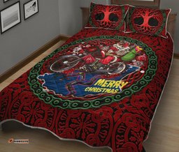 Isle of Man Tourist Trophy races Quilt Bed Set Merry Christmas Special Version