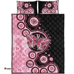 Amazing Aussie Australia Indigenous Butterfly Aboriginal Dot Arts Quilt Bed Set