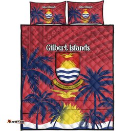 Amazing Aussie Australia South Sea Islanders Gilbert Islands In Polynesian Pattern With Coconut Trees Quilt Bed Set