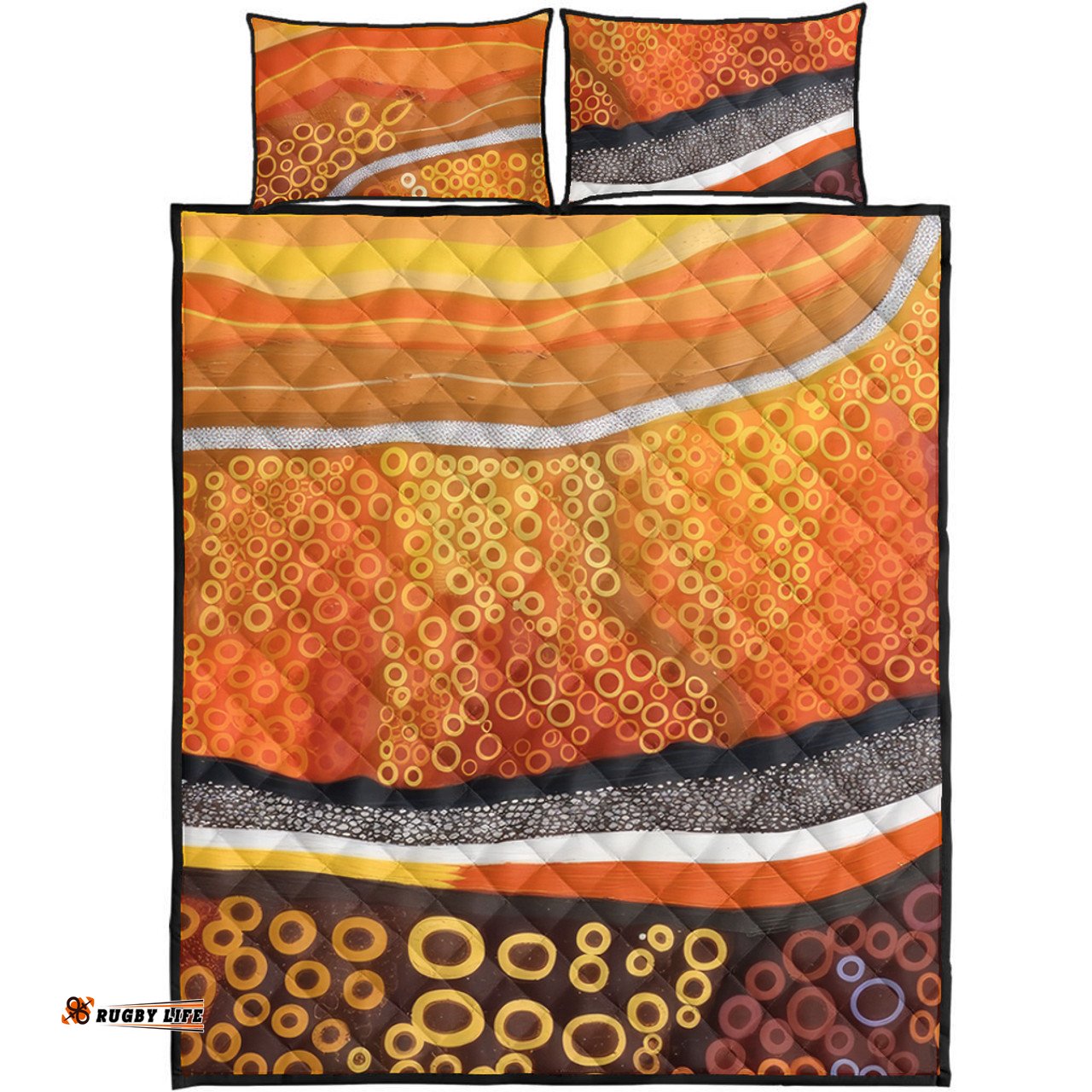 Amazing Aussie Australia Aboriginal Abstract Theme Of Australian Indigenous Aboriginal Art Quilt Bed Set