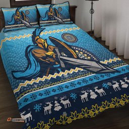 Amazing Aussie Gold Coast Titans Australia Ugly Xmas With Aboriginal Patterns For Die Hard Fans Quilt Bed Set