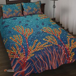 Amazing Aussie Australia Aboriginal Underwater Aboriginal Art Inspired Quilt Bed Set