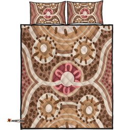 Amazing Aussie Australia Aboriginal Aboriginal Dot Art Style Painting Inspired Quilt Bed Set