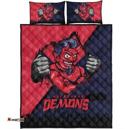 Amazing Aussie Melbourne Breaking Through Fan Design Quilt Bed Set